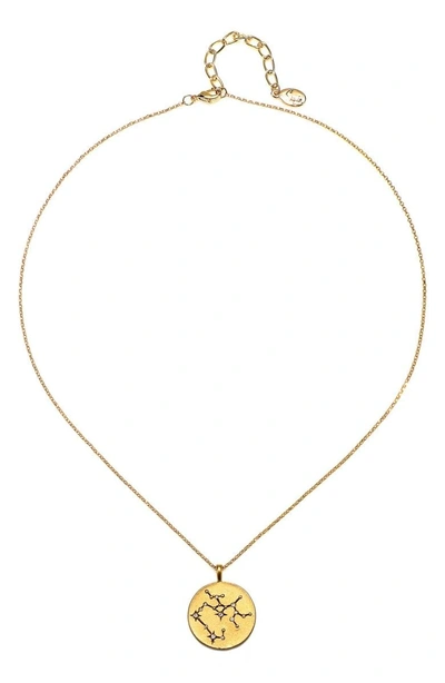 Shop Sequin Celestial Pendant Necklace In Sagittarius/ Gold