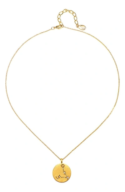 Shop Sequin Celestial Pendant Necklace In Pisces/ Gold
