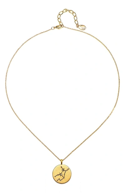 Shop Sequin Celestial Pendant Necklace In Virgo/ Gold