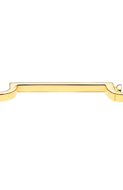 Shop Monica Vinader Engravable Signature Thin Petite Bangle In Gold