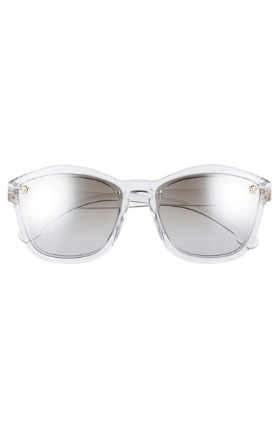 Shop Versace Medusa 57mm Square Sunglasses - Crystal Gradient Mirror