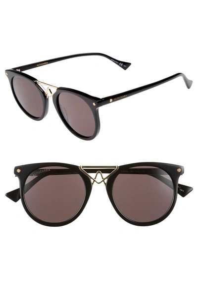Shop Altuzarra 50mm Round Sunglasses - Black/ Gold