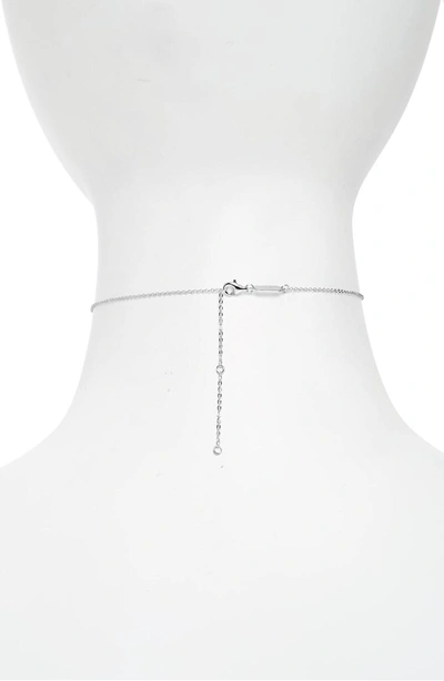 Shop Argento Vivo Pave Star Choker Necklace In Silver
