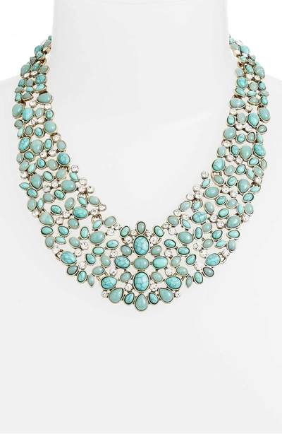 Shop Baublebar 'kew' Crystal Collar Necklace In Turquoise