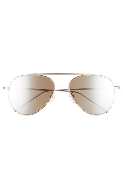 Shop Vedi Vero 59mm Metal Aviator Sunglasses In Rose Gold/gold Mirror