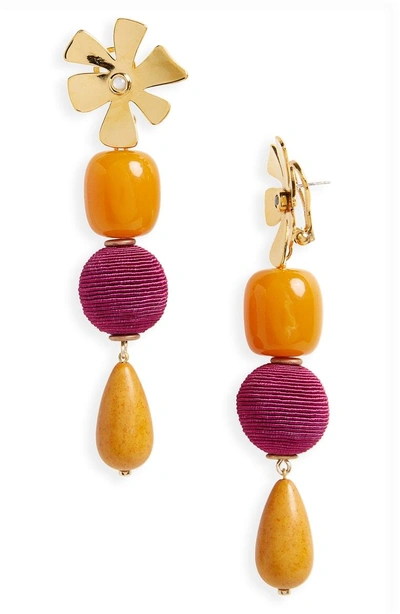 Shop Lizzie Fortunato Carnival Drop Earrings In Red Multi