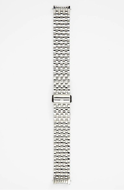 Shop Michele Serein 16 16mm Bracelet Watchband In Silver