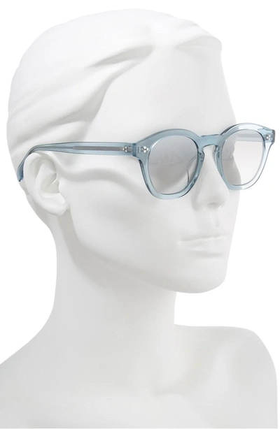 Shop Oliver Peoples Boudreau L.a. 48mm Square Sunglasses In Light Denim