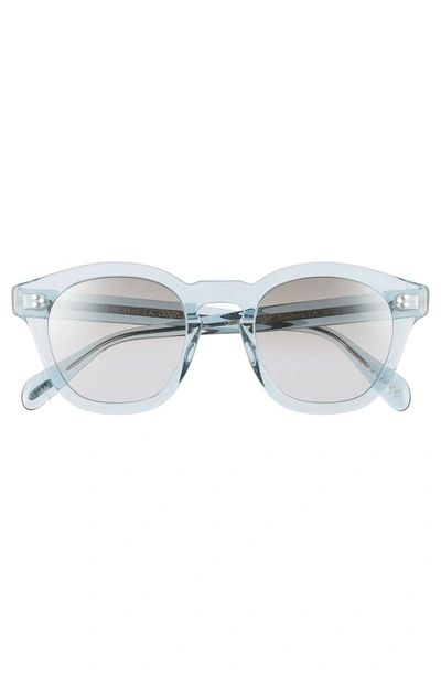 Shop Oliver Peoples Boudreau L.a. 48mm Square Sunglasses In Light Denim