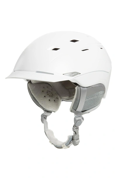 Shop Smith Valence With Mips Snow Helmet - White In Satin White