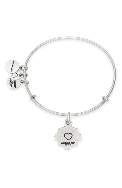 Shop Alex And Ani Because I Love You Sister Charm Bangle In Silver