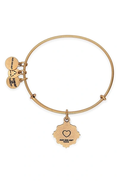 Shop Alex And Ani Because I Love You Sister Charm Bangle In Gold