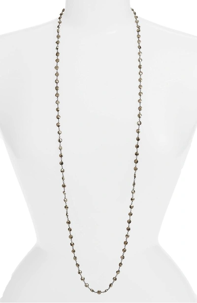 Shop Ela Rae Diana Coin Necklace In Pyrite/ Silver