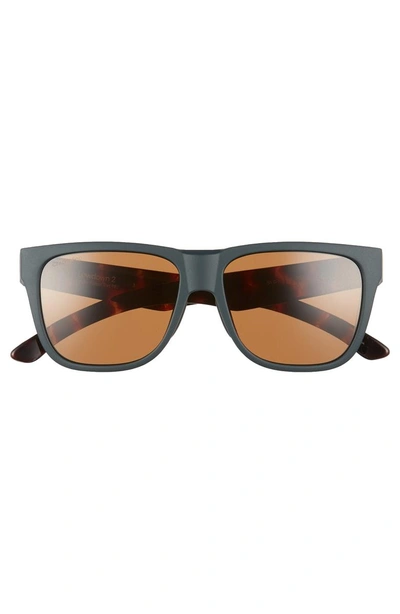 Shop Smith Lowdown 2 55mm Chromapop(tm) Square Sunglasses In Matte Forest Tortoise