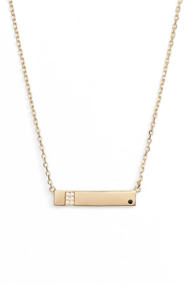 Shop Lulu Dk X We Wore What Horizontal Bar Necklace In Gold