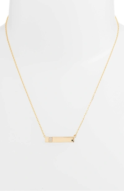 Shop Lulu Dk X We Wore What Horizontal Bar Necklace In Gold