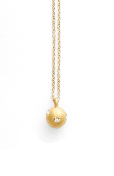 Shop Dogeared World Is My Playground Pendant Necklace In Gold