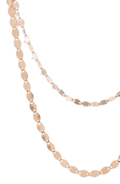 Shop Lana Jewelry Blake Nude Duo Necklace In Rose Gold