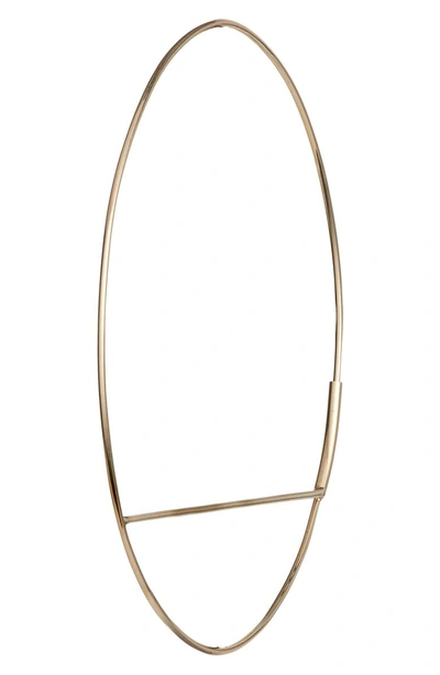 Shop Lana Jewelry Wire Eclipse Hoops In Yellow Gold