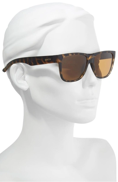 Shop Smith Lowdown 2 55mm Chromapop(tm) Square Sunglasses - Matte Tortoise