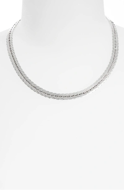 Shop John Hardy Modern Chain Collar Necklace In Silver