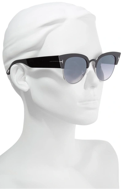Shop Tom Ford Alexandra 51mm Sunglasses - Black/ Smoke