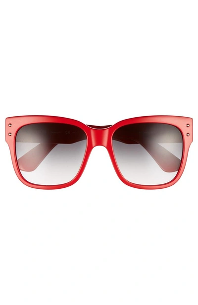 Shop Moschino 56mm Gradient Lens Sunglasses - Red