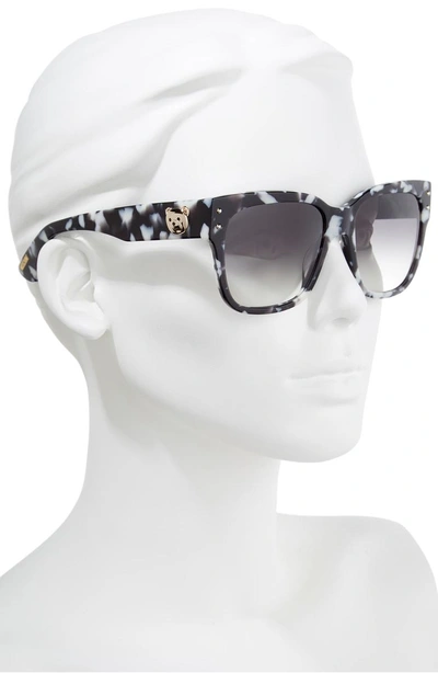 Shop Moschino 56mm Gradient Lens Sunglasses - Black Havana