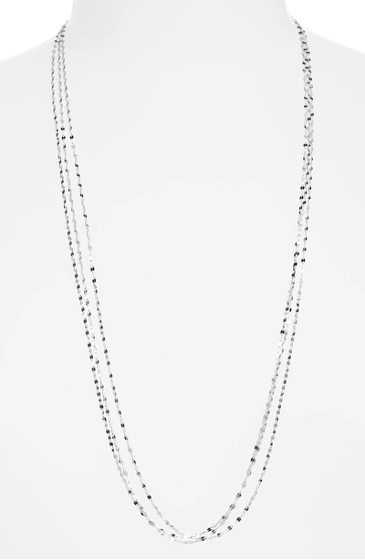 Shop Lana Jewelry Lana Blake 3-strand 14k Gold Necklace In White Gold