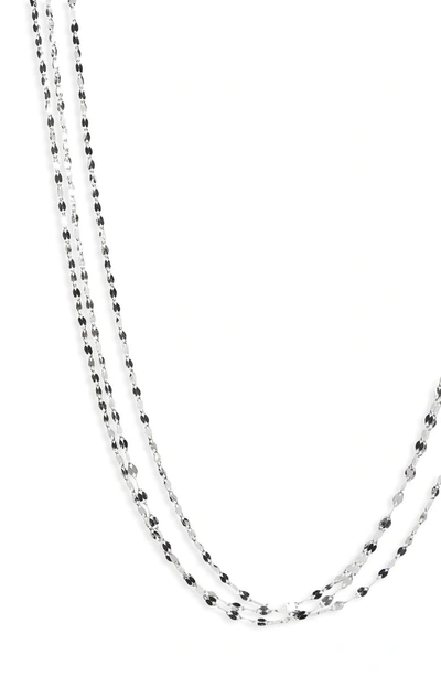 Shop Lana Jewelry Lana Blake 3-strand 14k Gold Necklace In White Gold