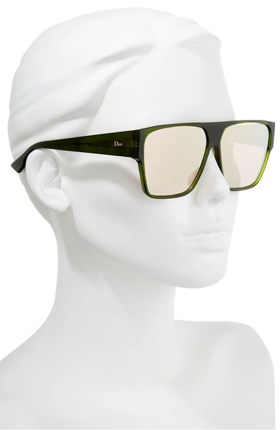 Shop Dior 62mm Flat Top Square Sunglasses - Green