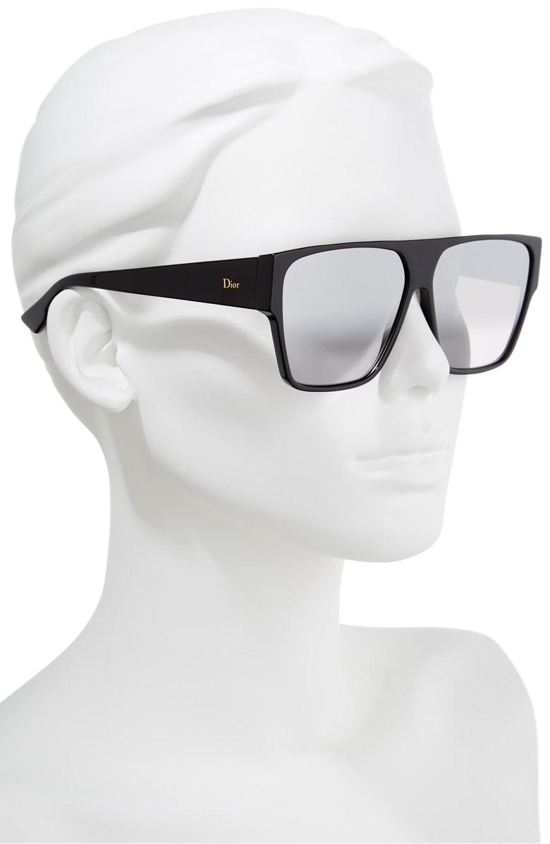 Dior 62mm Flat Top Square Sunglasses 