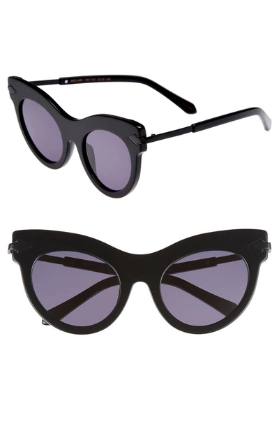 Shop Karen Walker Miss Lark 52mm Cat Eye Sunglasses - Black