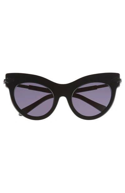 Shop Karen Walker Miss Lark 52mm Cat Eye Sunglasses - Black