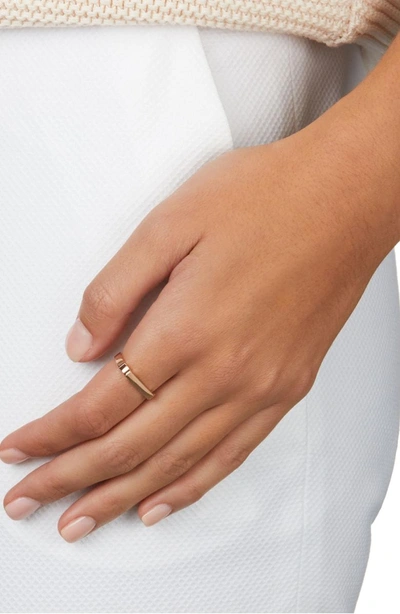 Shop Monica Vinader Signature Ring In Rose Gold