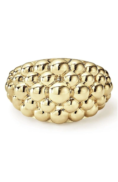 Shop Lagos Caviar Gold Bold Dome Ring