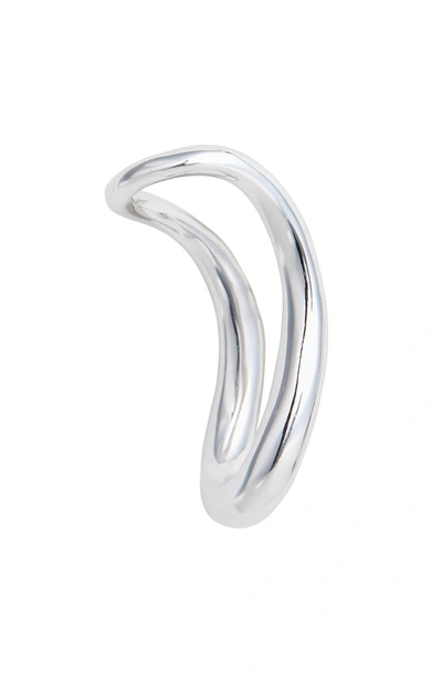 Shop Charlotte Chesnais Small Slide Earrings In Silver