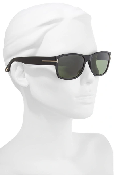 Shop Tom Ford 'mason' 58mm Sunglasses - Shiny Black/ Green