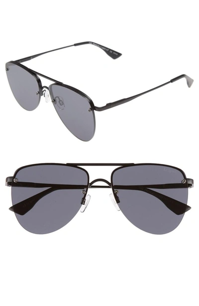 Shop Le Specs The Prince 57mm Aviator Sunglasses - Black
