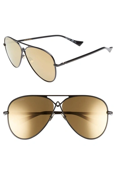 Shop Altuzarra 60mm Metal Aviator Sunglasses - Black