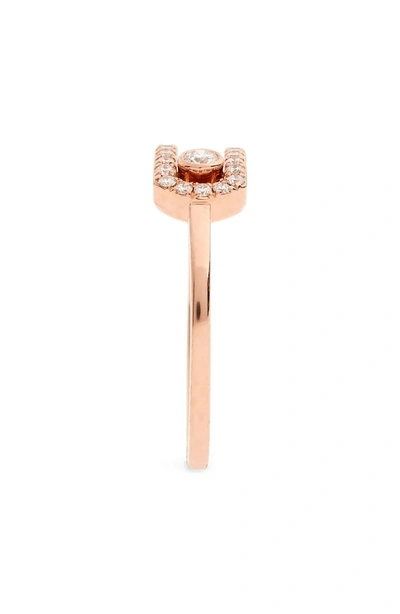Shop Messika Move Addiction By Gigi Hadid Diamond Pave Ring In Rose Gold