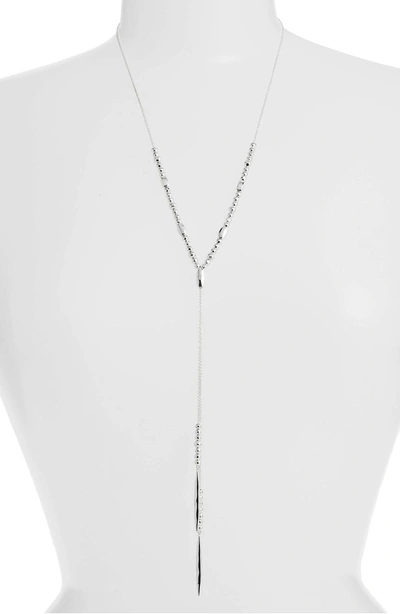 Shop Gorjana Kellen Slide Necklace In Silver