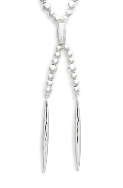 Shop Gorjana Kellen Slide Necklace In Silver