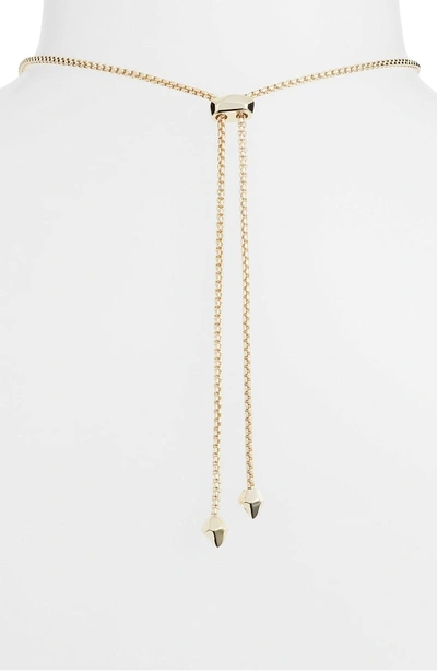 Shop Kendra Scott Reid Adjustable Necklace In Magenta Magnesite/ Gold