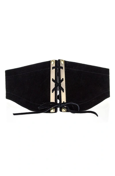 Shop Lovestrength Roxy Corset Belt In Black