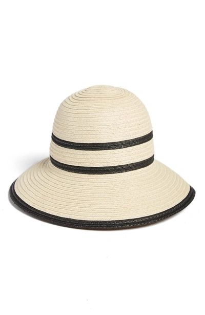 Shop Echo Bondi Straw Cloche Hat - Grey In Stone