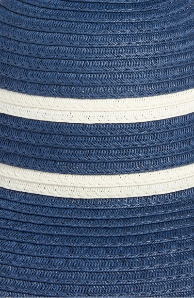 Shop Echo Bondi Straw Cloche Hat - Blue In Navy