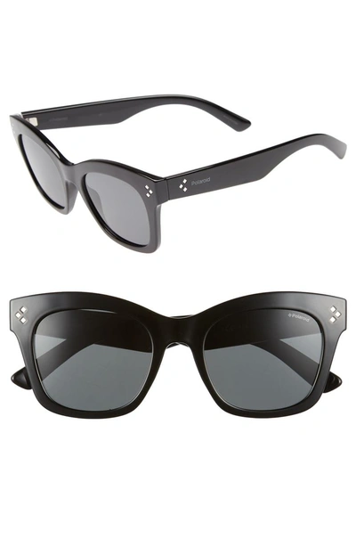 Shop Polaroid Core 51mm Polarized Sunglasses - Shiny Black