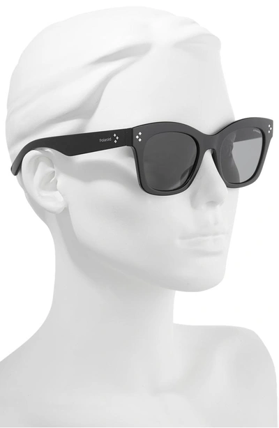 Shop Polaroid Core 51mm Polarized Sunglasses - Shiny Black