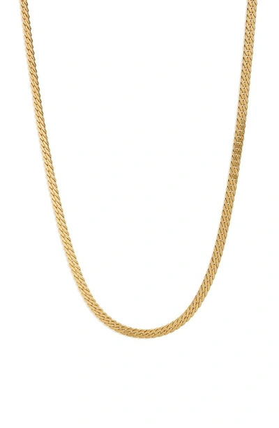 Shop Madewell Simple Chain Necklace In Vintage Gold